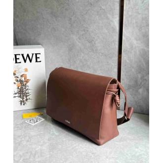 Loewe Flamenco Messenger Bag in Brownie Supple Calfskin