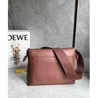 Loewe Flamenco Messenger Bag in Brownie Supple Calfskin