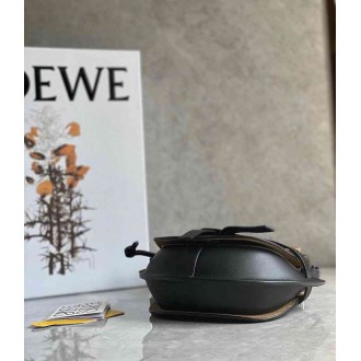 Loewe Gate Dual Mini Bag In Black Calfskin