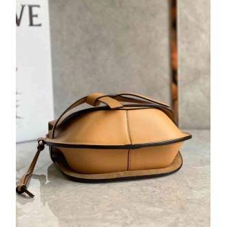Loewe Gate Small Bag In Brown Calfskin and Jacquard