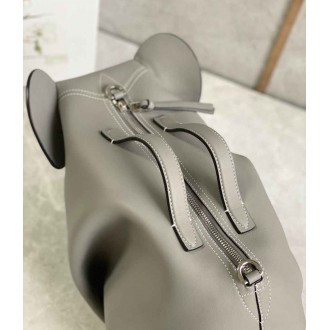 Loewe Large Elephant Bag in Grey Calfskin