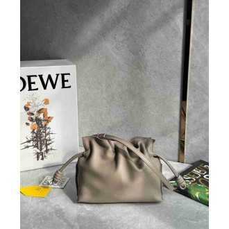 Loewe Mini Flamenco Clutch Bag in Sand Nappa Calfskin