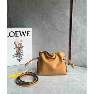 Loewe Mini Flamenco Clutch Bag in Warm Desert Nappa Calfskin