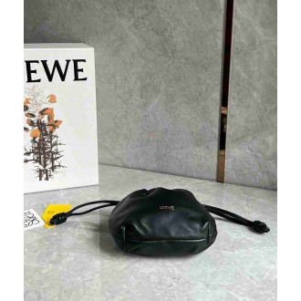 Loewe Mini Flamenco Purse Bag in Black Nappa Lambskin
