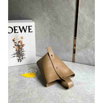 Loewe Mini Pebble Bucket Bag in Oak Calfskin