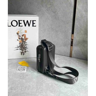 Loewe Molded Sling Bag in Dark Grey Calfskin