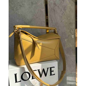 Loewe Puzzle Edge Small Bag in Sahara Classic Calfskin