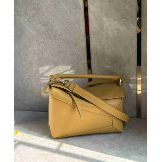 Loewe Puzzle Edge Small Bag in Sahara Classic Calfskin
