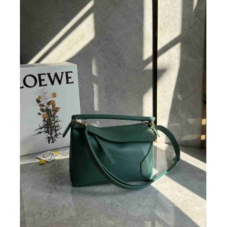 Loewe Puzzle Edge Small Bag in Vetiver Classic Calfskin
