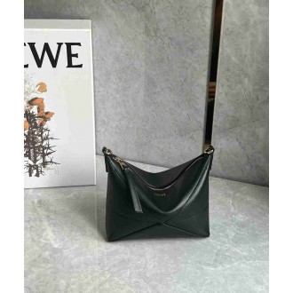 Loewe Puzzle Fold Pouch in Black Nappa Calfskin