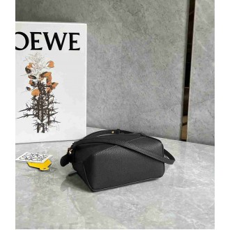 Loewe Puzzle Mini Bag in Dark Grey Soft Grained Calfskin