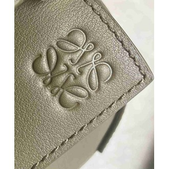 Loewe Puzzle Mini Bag in Khaki Green Classic Calfskin