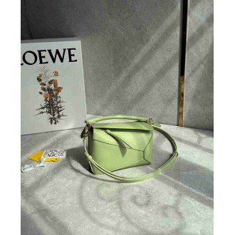 Loewe Puzzle Mini Bag in Light Pear Calfskin