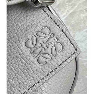 Loewe Puzzle Mini Bag in Pearl Grey Soft Grained Calfskin