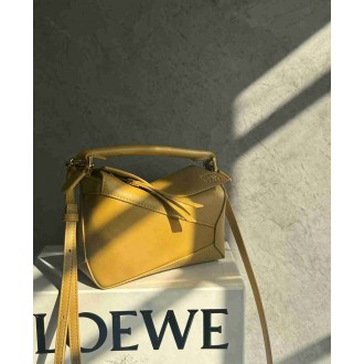 Loewe Puzzle Mini Bag in Sahara Classic Calfskin