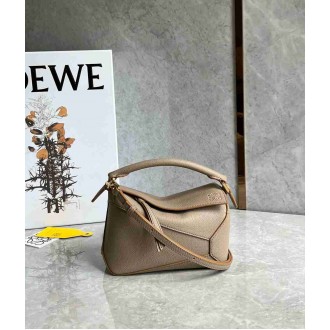 Loewe Puzzle Mini Bag in Sand Soft Grained Calfskin