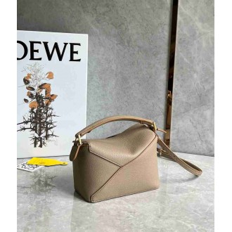Loewe Puzzle Mini Bag in Sand Soft Grained Calfskin