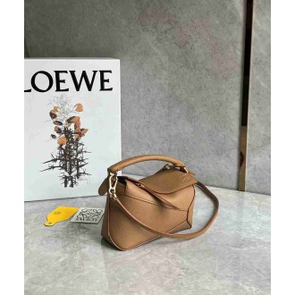 Loewe Puzzle Mini Bag in Toffee Soft Grained Calfskin