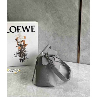 Loewe Puzzle Small Bag in Pearl Grey Soft Grained Leather