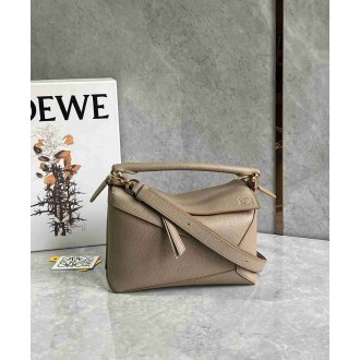 Loewe Puzzle Small Bag in Sand Soft Grained Leather