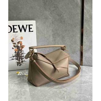 Loewe Puzzle Small Bag in Sand Soft Grained Leather