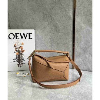 Loewe Puzzle Small Bag in Toffee Soft Grained Leather
