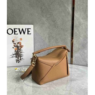 Loewe Puzzle Small Bag in Toffee Soft Grained Leather