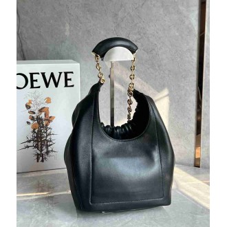 Loewe Small Squeeze Bag in Black Nappa Lambskin
