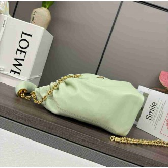 Loewe Small Squeeze Bag in Spring Jade Nappa Lambskin