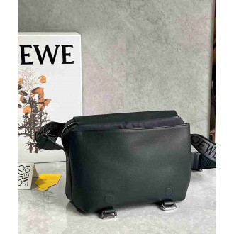 Loewe XS Military Messenger Bag in Black Calfskin