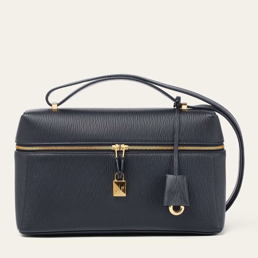 Loro Piana Extra Bag L27 in Navy Blue Calfskin