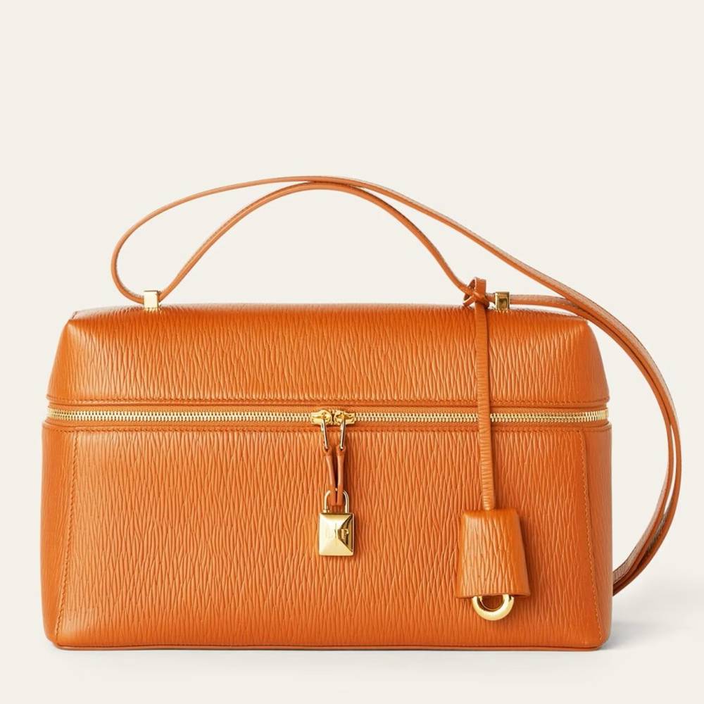 Loro Piana Extra Bag L27 in Tan Calfskin