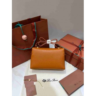 Loro Piana Extra Bag L27 in Tan Calfskin