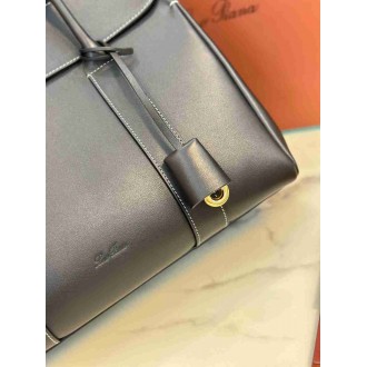 Loro Piana Loom L32 Bag in Black Smooth Calfskin