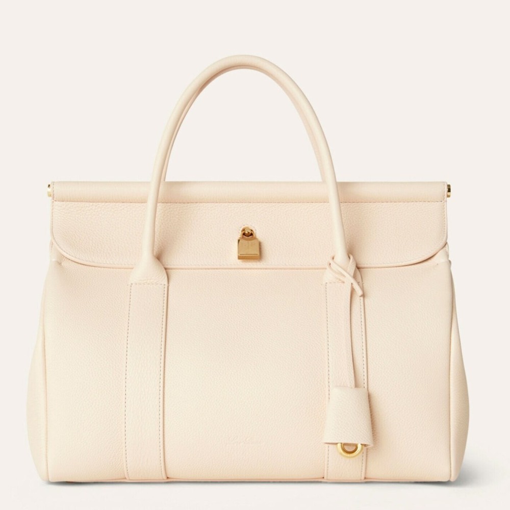 Loro Piana Loom L32 Bag in Cream Grained Leather