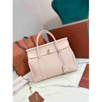 Loro Piana Loom L32 Bag in Cream Grained Leather