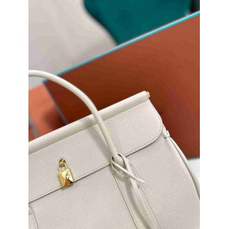 Loro Piana Loom L32 Bag in Light Travertine Grained Leather