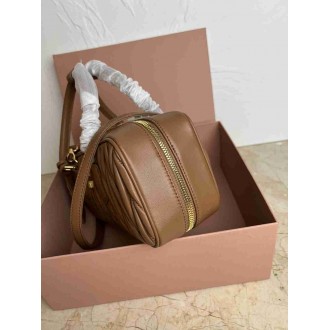 Miu Miu Arcadie Large Bag in Caramel Matelasse Leather