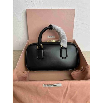 Miu Miu Arcadie Medium Bag in Black Leather