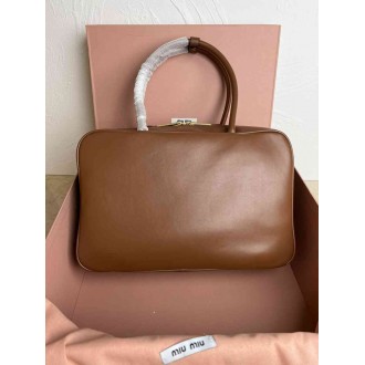 Miu Miu Beau Top-handle Bag in Brown Leather