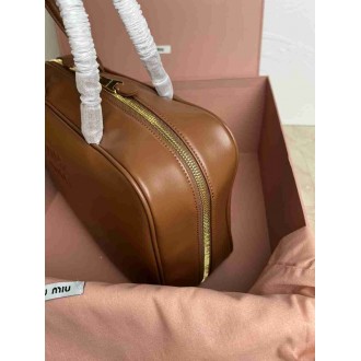 Miu Miu Beau Top-handle Bag in Brown Leather