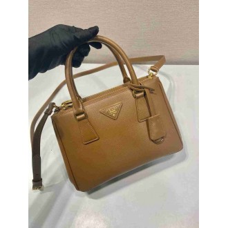 Prada Galleria Small Bag in Caramel Saffiano Leather