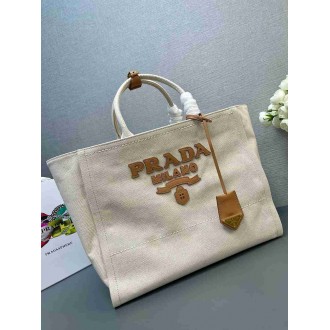Prada Large Blend Tote Bag in Linen