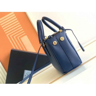 Prada Mini Galleria Bag in Blue Saffiano Leather