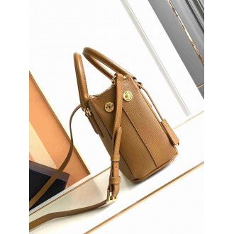 Prada Mini Galleria Bag in Brown Saffiano Leather