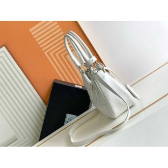 Prada Moon Bag in White Padded Nappa Leather