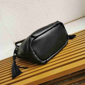 Prada Shoulder Bag in Black Nappa Leather