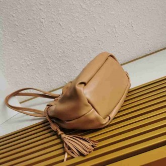 Prada Shoulder Bag in Brown Nappa Leather
