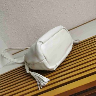 Prada Shoulder Bag in White Nappa Leather