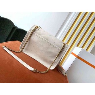 Saint Laurent Baby Niki Bag In White Lambskin